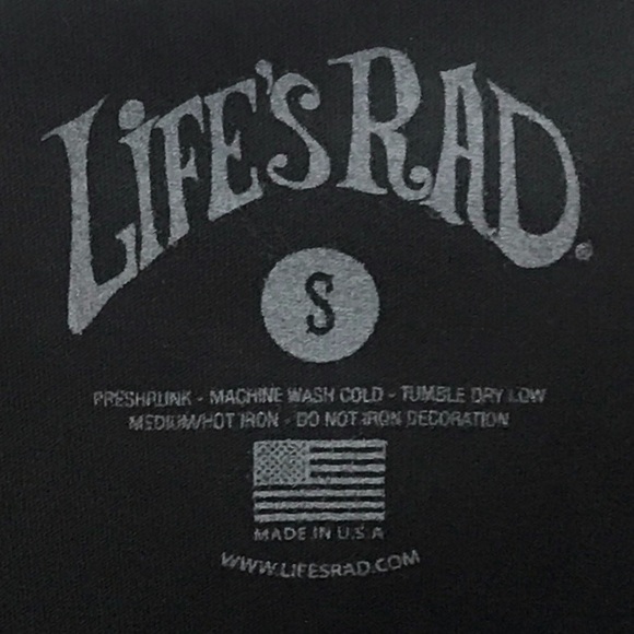 Life's Rad Logo T-Shirt Size Small - Picture 5 of 5